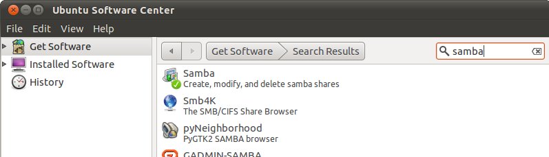 connecting to a samba share from windows
